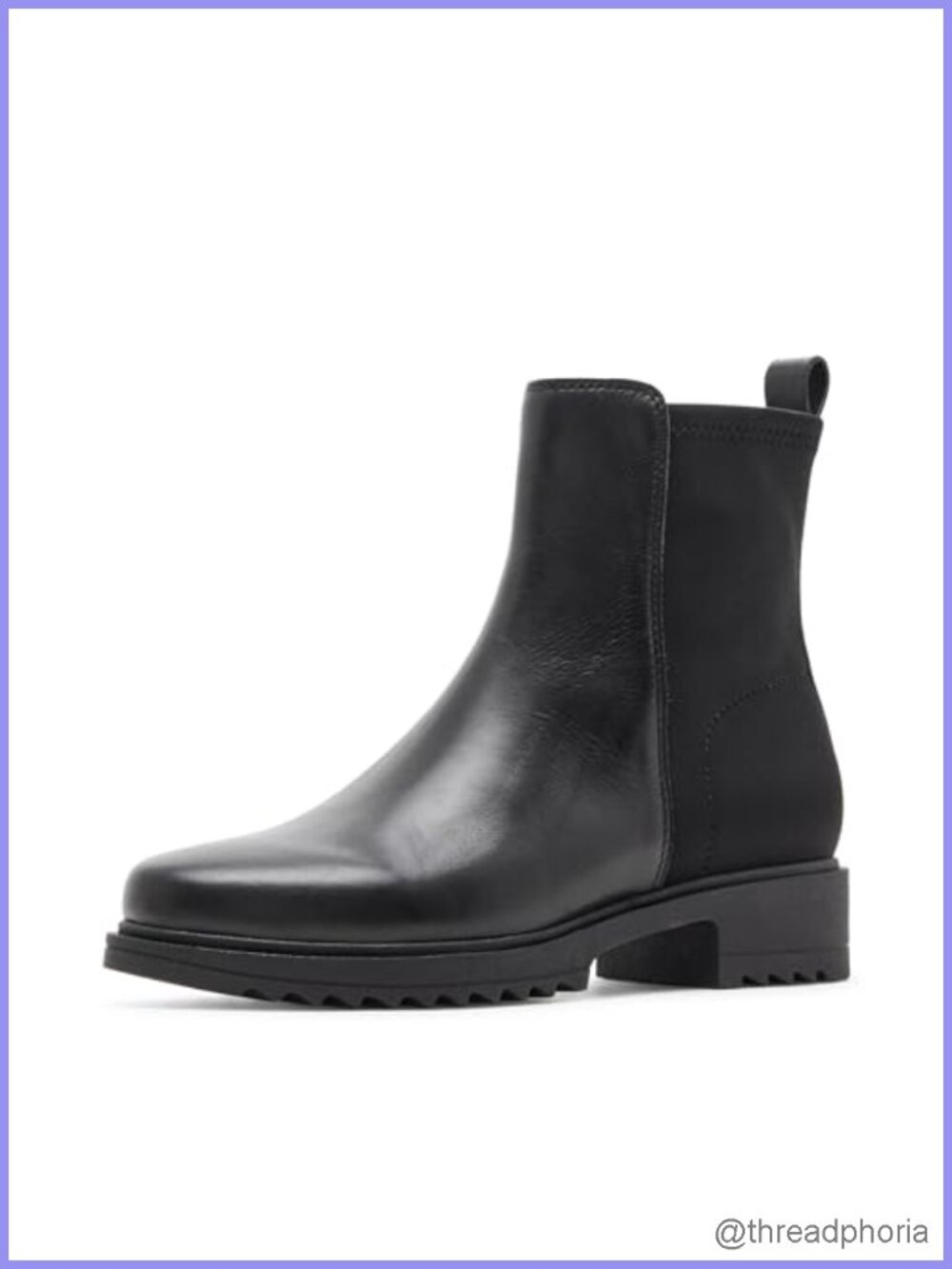 Waterproof Suede Ankle Bootie Block Heel Dress Boots